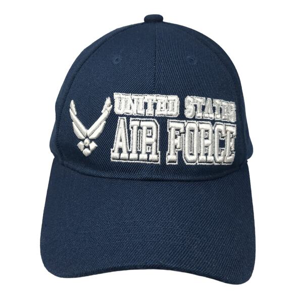 United States Air Force Baseball Cap Blue OS Adjustable Embroidered Acrylic - Picture 1 of 9